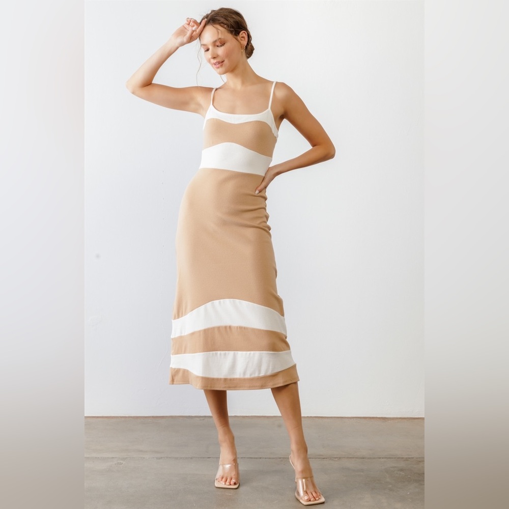 All class striped NWT midi dress